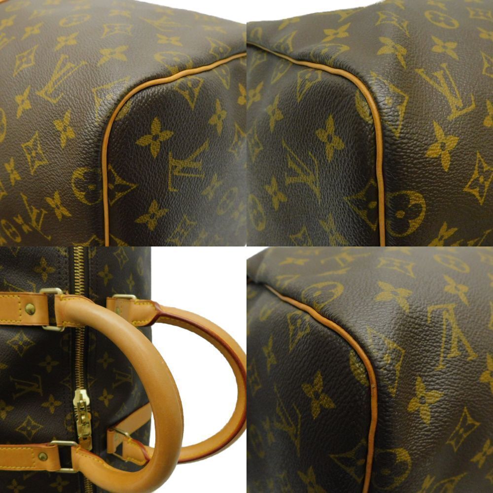 Louis Vuitton Bag Monogram Keepall Brown Travel Boston Brown - Picture 5 of 9